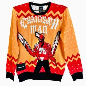 Chainsaw Man Box Lunch Holiday Sweater  Size Small